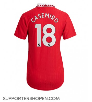 Manchester United Casemiro #18 Hemma Matchtröja Dam 2022-23 Kortärmad